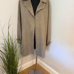 Minimalistyczny płaszcz Pull&Bear w kolorze taupe