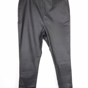 Simply Be – czarne woskowane spodnie skinny z wysokim stanem