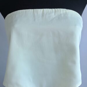 Top bandeau ecru z połyskiem